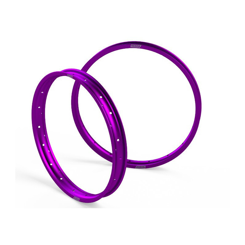 PROSTUF front rim + rear rim - 21 x 1.60 - 19 x 2.15 - Purple PROSTUF front rim + rear rim - 21 x 1.60 - 19 x 2.15 - Purple