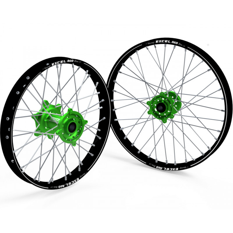 FUSION Wheelset - Excel/Prostuf - Kawasaki 125-250 KX 04-08 + 250-450 KXF 06-24 - Customizable FUSION Wheelset - Excel/Prostuf - Kawasaki 125-250 KX 04-08 + 250-450 KXF 06-24 - Customizable