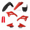 FULL PLASTIC KIT HONDA CRF450 21-23 + CRF250 22-23 - BLACK/RED