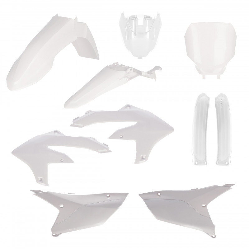 Full kit plastique Yamaha YZF450 2023 + YZ450 FX 2023 - Blanc