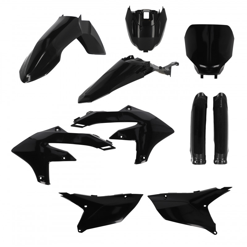 FULL KIT PLASTIC YAMAHA YZF450 2023 + YZ450 FX 2023 - BLACK