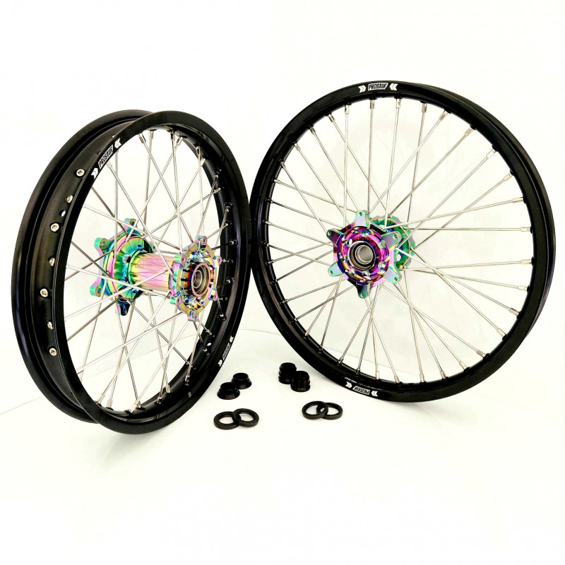 Paire de roues MX PROSTUF - Surron Light Bee 21/18 - Personnalisable