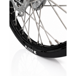 PROSTUF MX Wheelset 65cc - KTM / GASGAS / HVA - 25-26 - Titanium hubs & Black rims 14/12