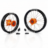Paire de roues MX PROSTUF 65cc - KTM / GASGAS / HVA - 25-26 - Grande roues 17/14 - Personnalisable