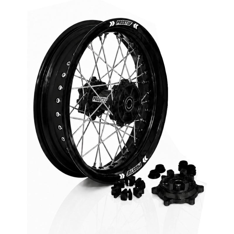 PROSTUF Supermoto Rear Wheel with Cush Drive - Triumph TF 250/450 C-E-X-RC - Customizable
