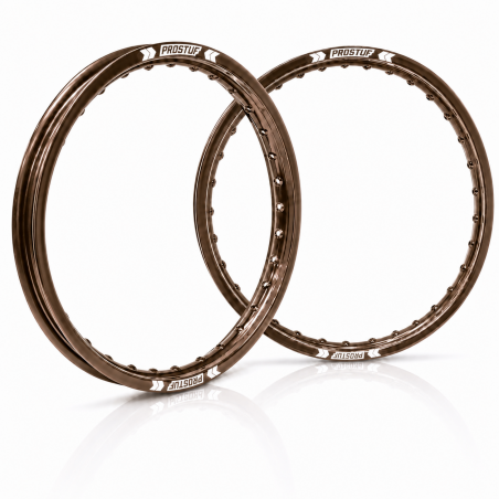 PROSTUF front rim + rear rim - 21 x 1.60 - 19 x 2.15 - Bronze