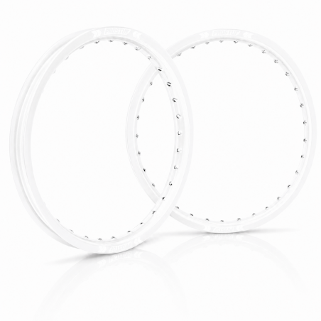 PROSTUF front rim + rear rim - 21 x 1.60 - 19 x 2.15 - White