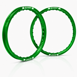 PROSTUF front rim + rear rim - 21 x 1.60 - 19 x 2.15 - Green
