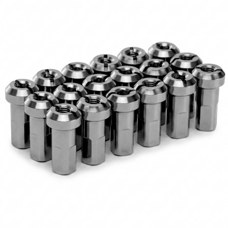 Pack écrous Rayons PROSTUF - Aluminium 4 mm / 8G (pack x36) - Titanium