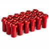 Pack écrous Rayons PROSTUF - Aluminium 4 mm / 8G (pack x36) - Rouge