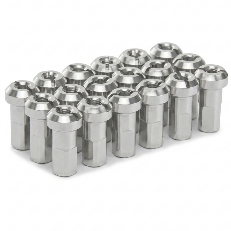 Pack écrous Rayons PROSTUF - Laiton 4 mm / 8G (pack x36) - Gris