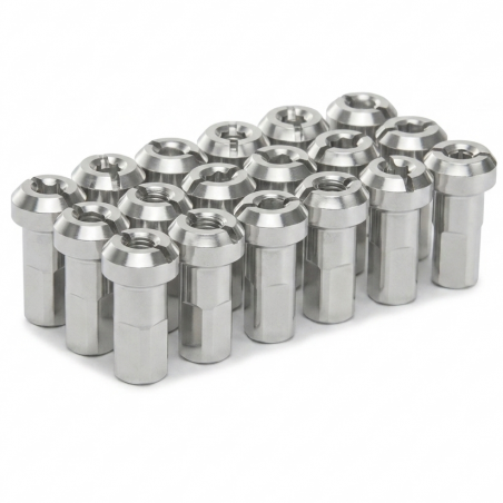Pack écrous Rayons PROSTUF - Laiton - 3.5 mm / 9G (pack x32) - Gris