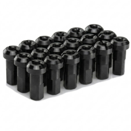 Pack écrous Rayons PROSTUF - Aluminium 4 mm / 8G (pack x36) - Noir