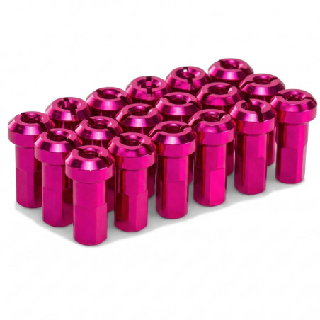 PROSTUF Aluminum Nipples pack 4 mm / 8G (pack x36) - Pink