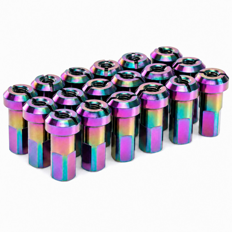 Pack écrous Rayons PROSTUF - Aluminium 4 mm / 8G (pack x36) - Rainbow