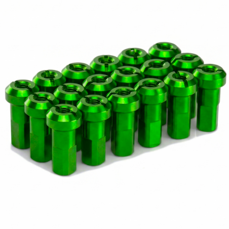 PROSTUF Aluminum Nipples pack 3.5 mm / 9G (pack x32) - Green
