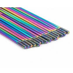 Pack rayons inox avant PROSTUF - Surron Ultra Bee - 4 mm / 8G - 21x1.60 (pack x36) - Rainbow