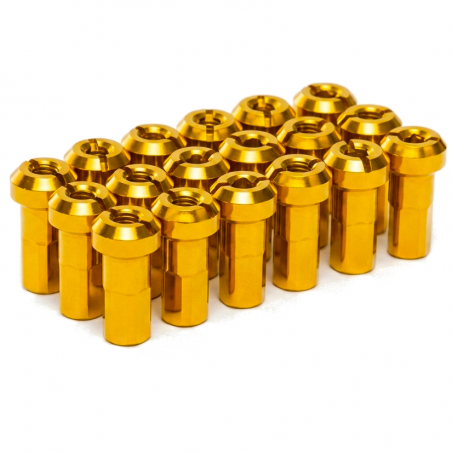 Pack écrous Rayons PROSTUF - Aluminium 4 mm / 8G (pack x36) - Or