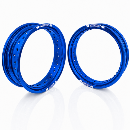 Jante avant + arrière PROSTUF - 17x3.50 & 17x4.50 - Bleu
