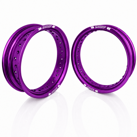 Jante avant + arrière PROSTUF - 17x3.50 & 17x4.50 - Violet