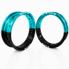 Jante avant + arrière PROSTUF - 17x3.50 & 17x4.50 - Bleu Turquoise/Noir
